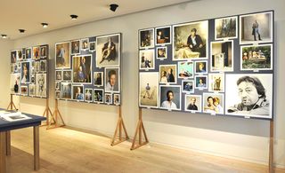 Snowdon's portraits line the walls