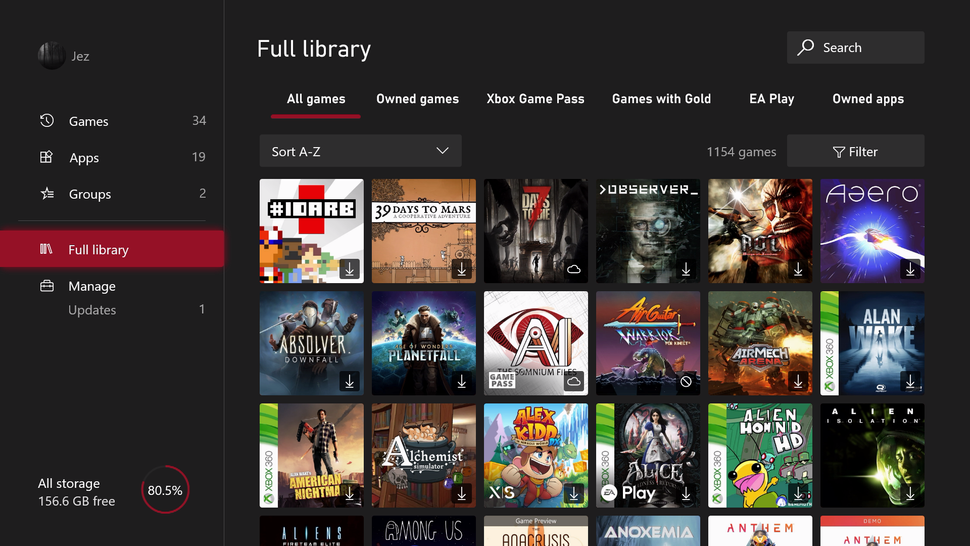 Xbox has revamped the Games & Apps library with a new interface ...