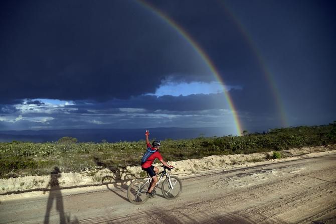 A rainbow on stage 4