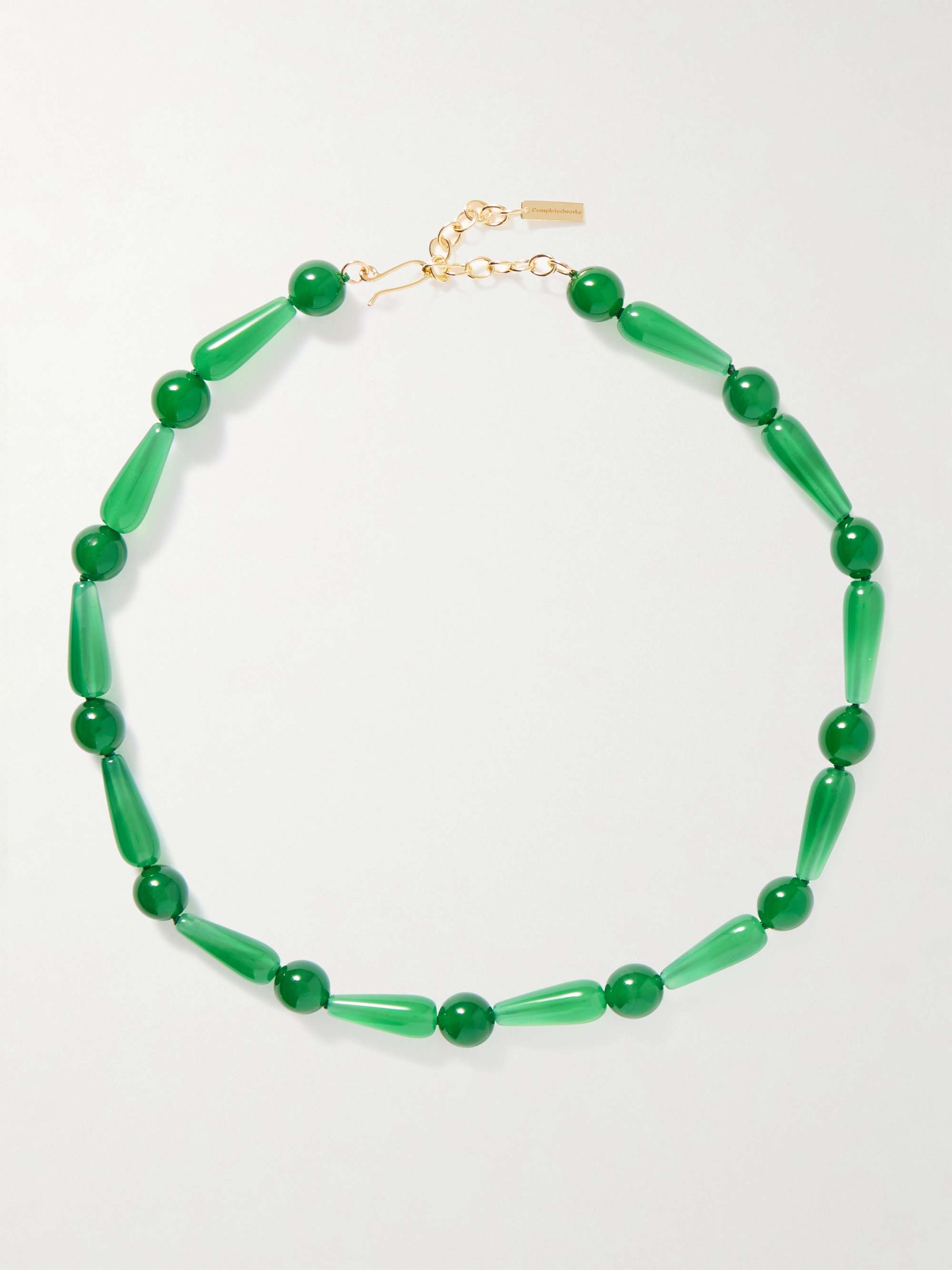 The Depths of Time Recycled Gold Vermeil Chalcedony Necklace