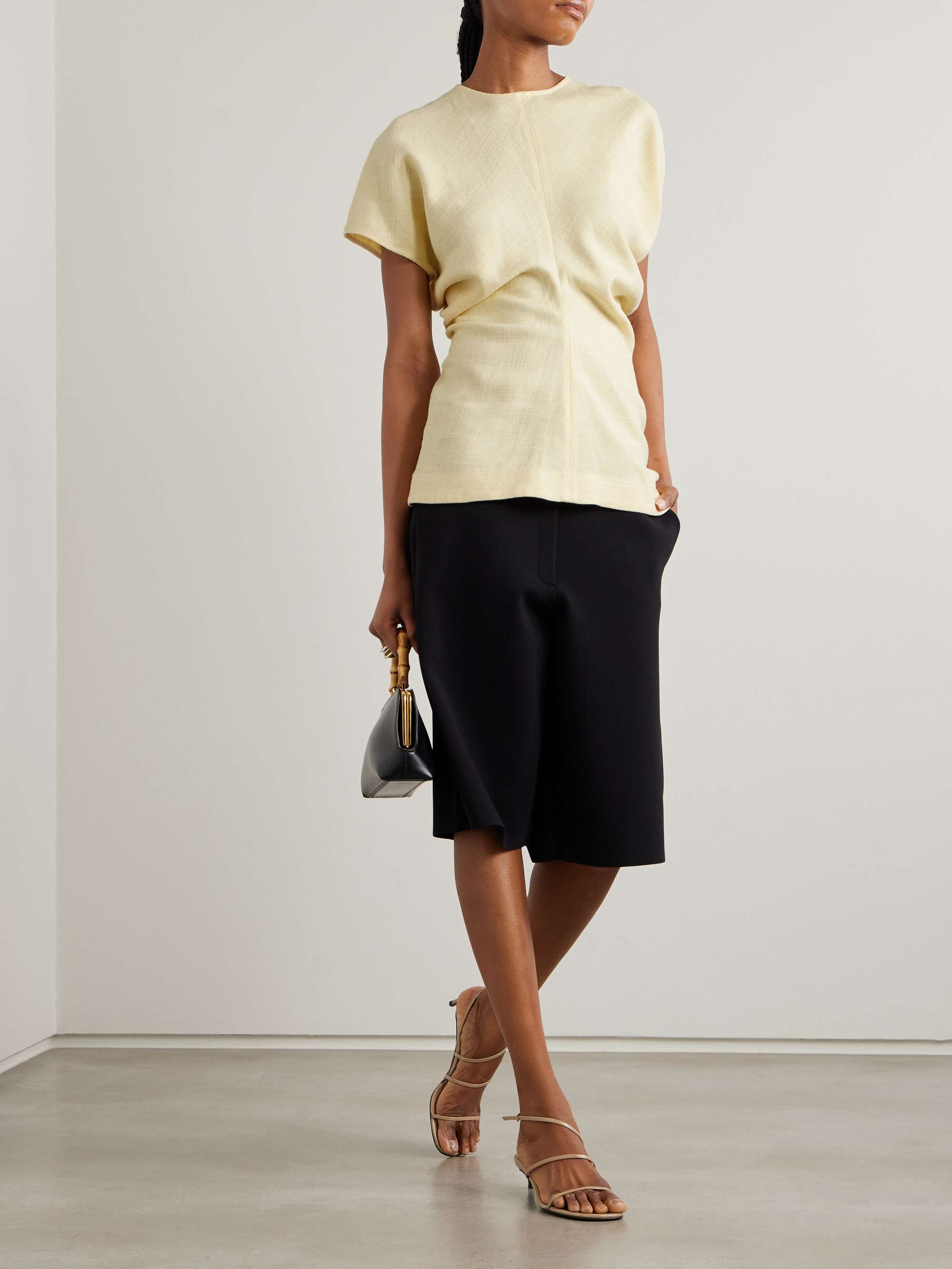 Gathered Woven Top