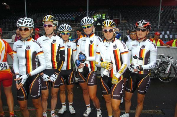 The German World Championships road race team.