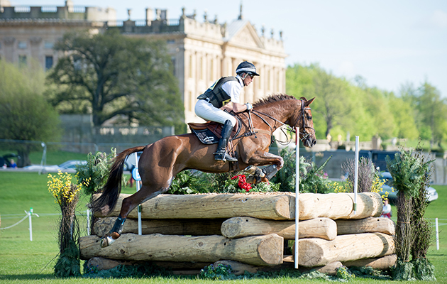 Andrew Nicholson (NZL) &amp; Teseo - Advanced - Dodson &amp; Horrell Chatsworth International Horse Trials - Chatsworth House, Bakewell, Derbyshire, United Kingdom - 15 May 2016