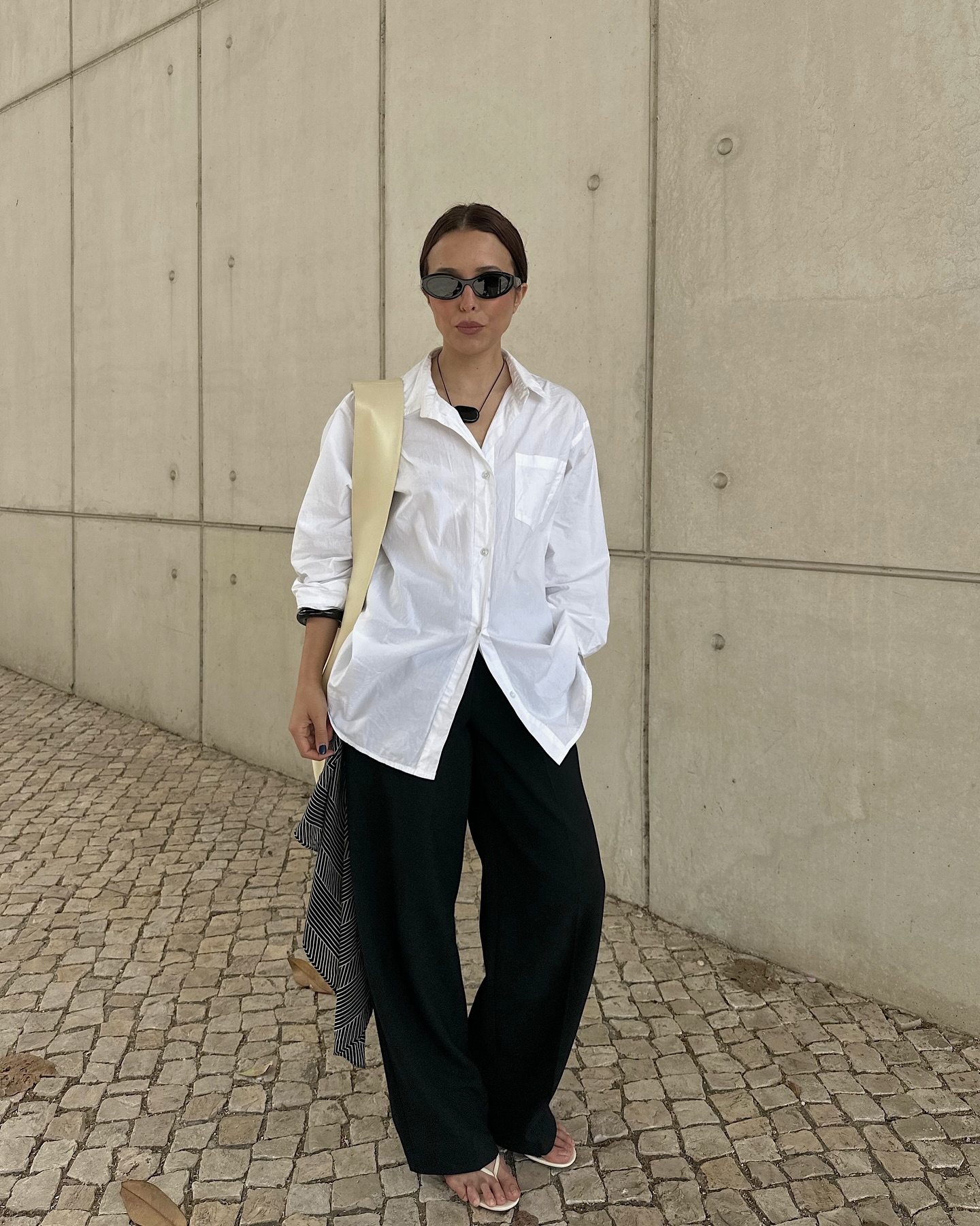 White sandals outfits
