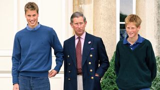 Prince William, Accompanied By The Prince Of Wales & Prince Harry