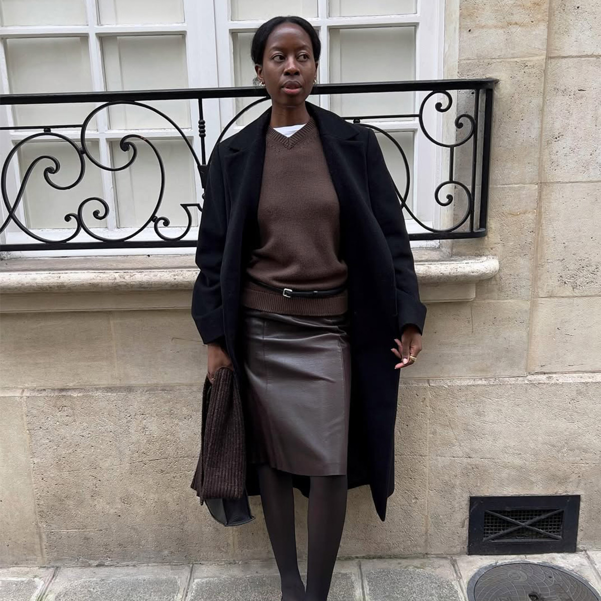 Sylvie Mus wearing winter clothing.