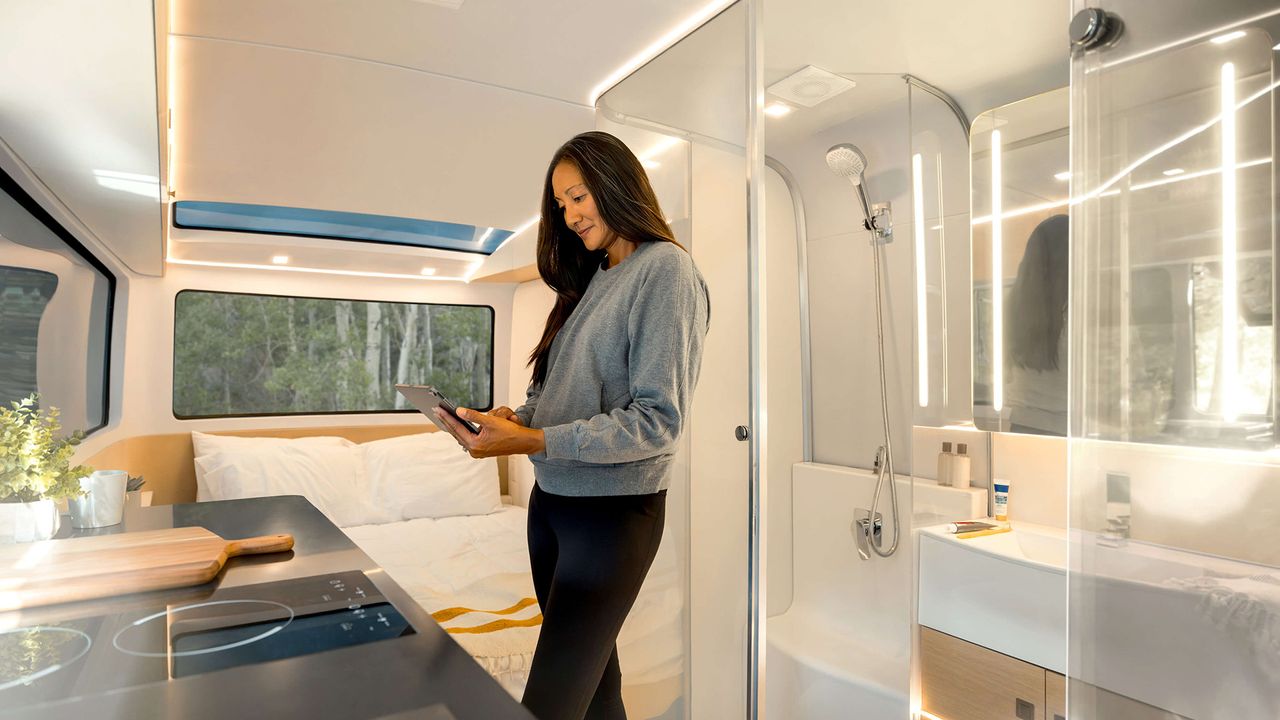 Pebble Flow caravan