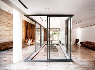 Internal courtyard at Residence 145 by Charged Voids