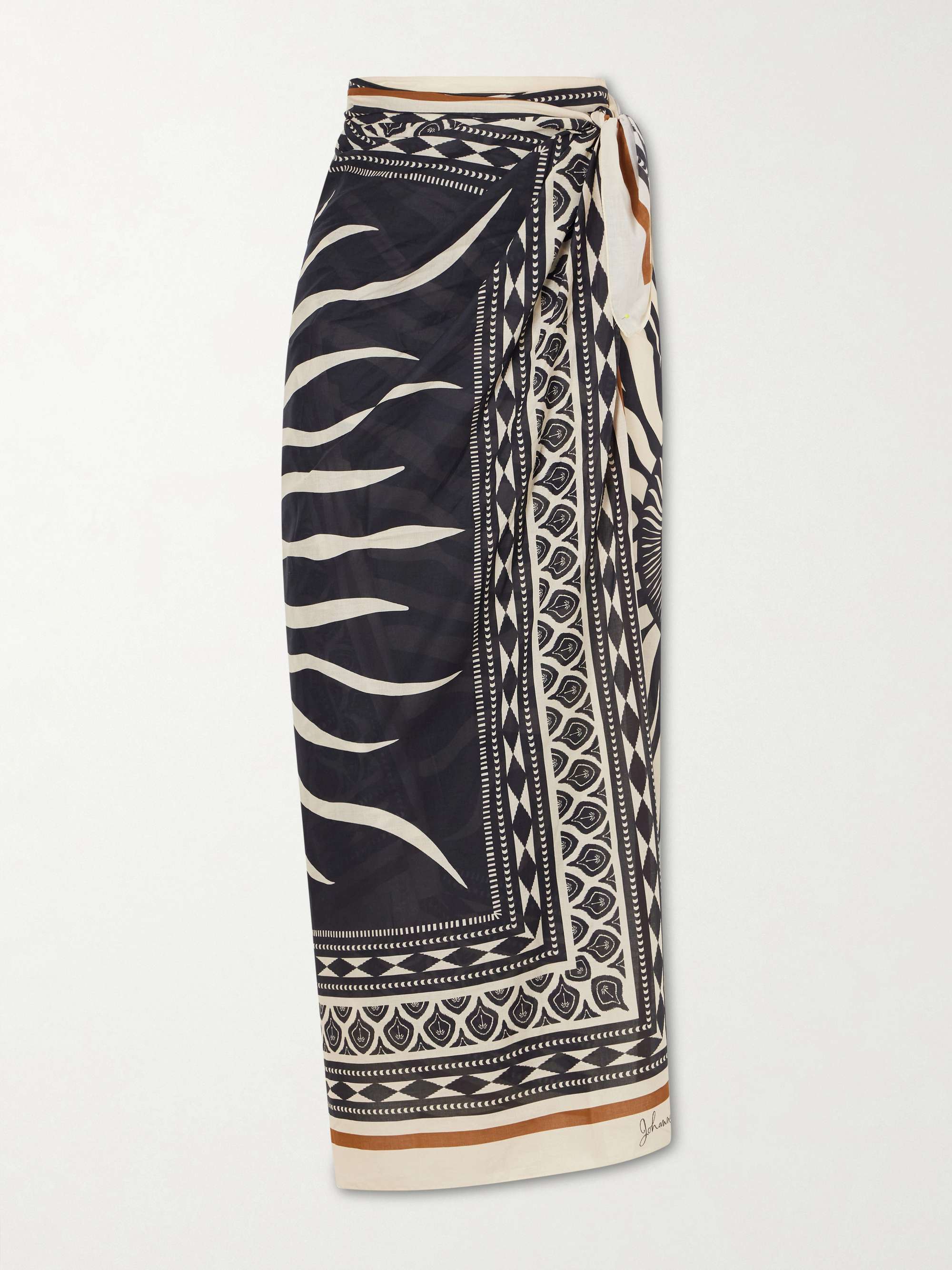 Golden Horizon Printed Cotton Pareo