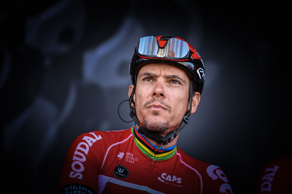 Belgian Philippe Gilbert of Lotto Soudal at the start of the fifth stage of 80th edition of the ParisNice cycling race from SaintJustSaintRambert to SaintSauveurdeMontagut 1888 km in France Thursday 10 March 2022 BELGA PHOTO DAVID STOCKMAN Photo by DAVID STOCKMANBELGA MAGAFP via Getty Images