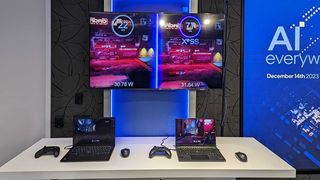Intel showing off the power of its new integrated Intel Arc GPU at its AI Everywhere event