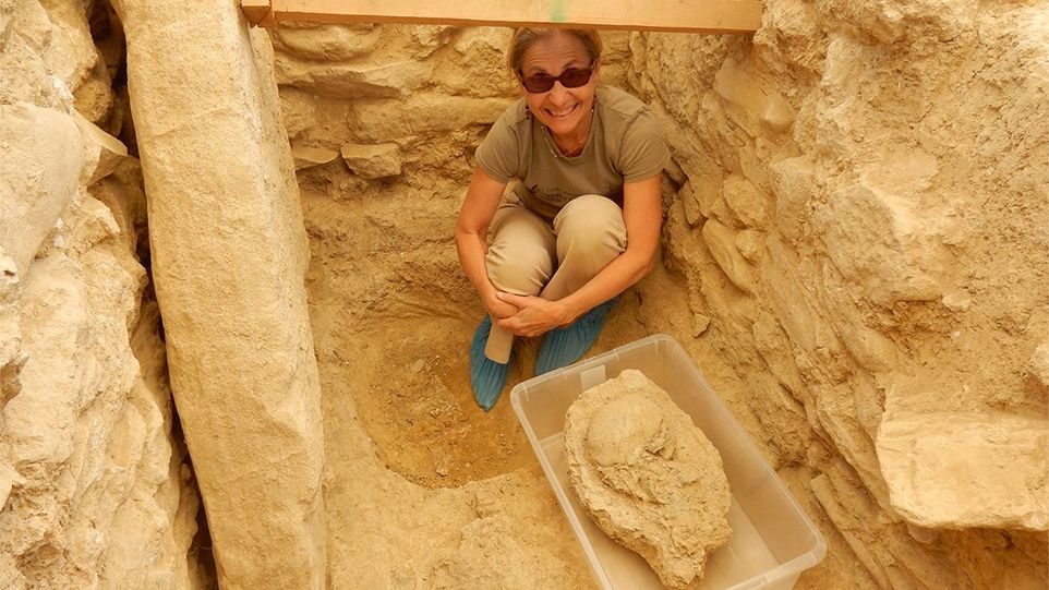 Human remains were found in the two tombs. They are in the process of being analyzed and at present archaeologists don't know how many people were buried in the tombs, what their genders were or age at death was.