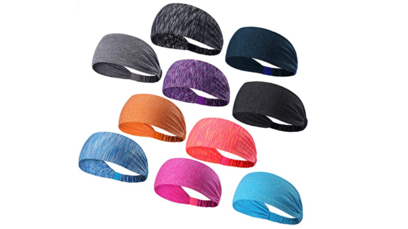 Colorful sweatband set
