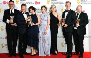 Casualty wins BAFTA… and George Rainsford looks rather stunned!