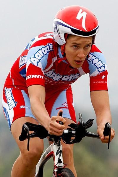 The time trial hurt &hellip; but the pain was worth it as Kat rode to second place.