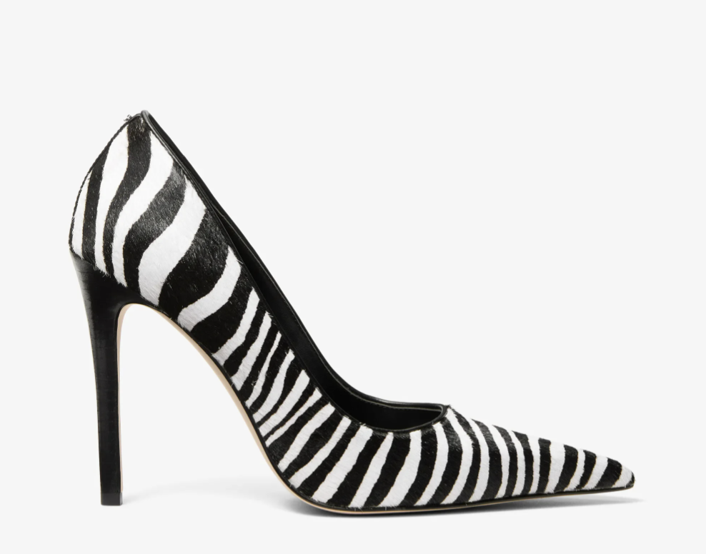 Michael Kors, Elyse Zebra Print Calf Hair Pump