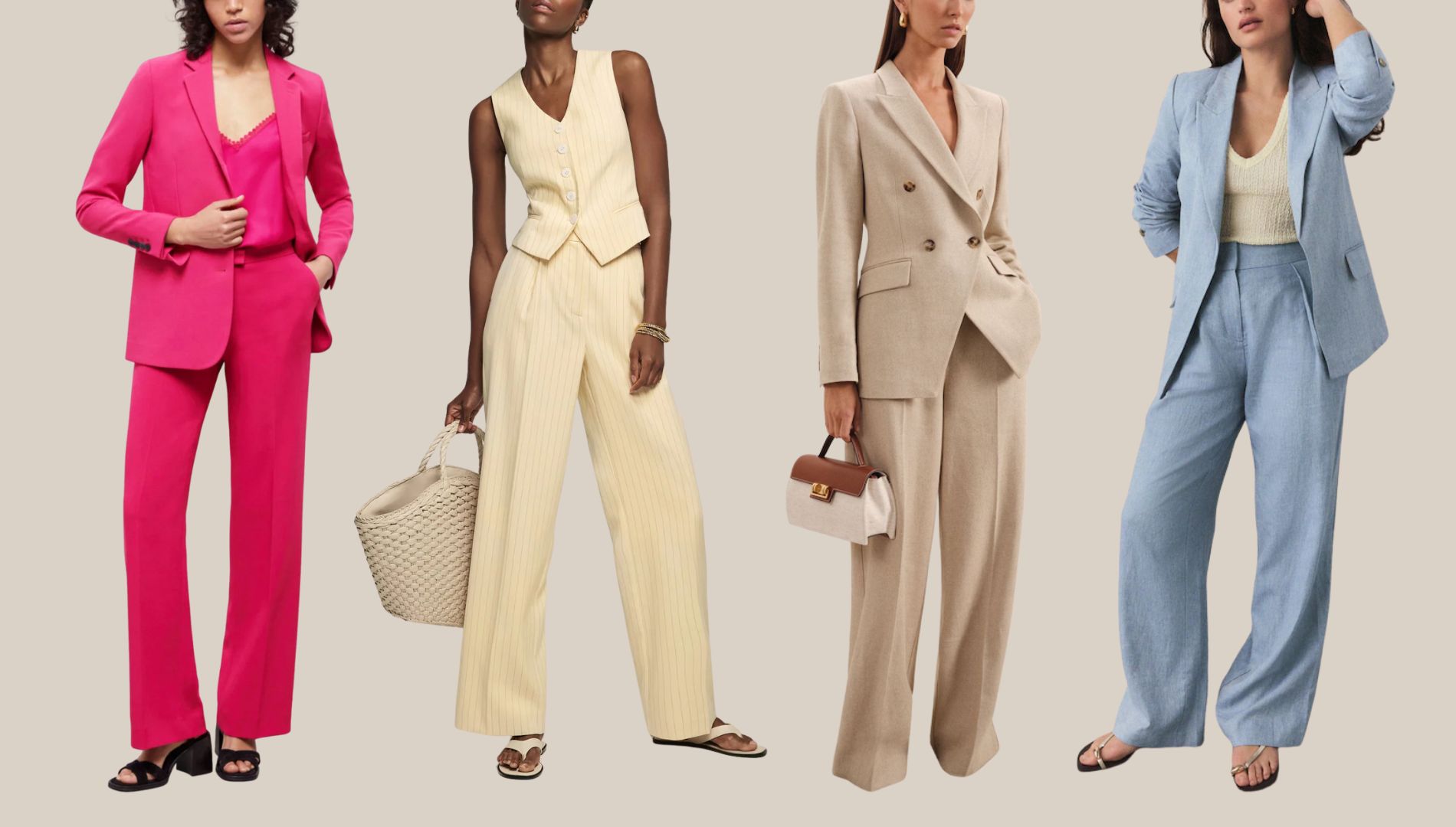 Image of women wearing trouser suits