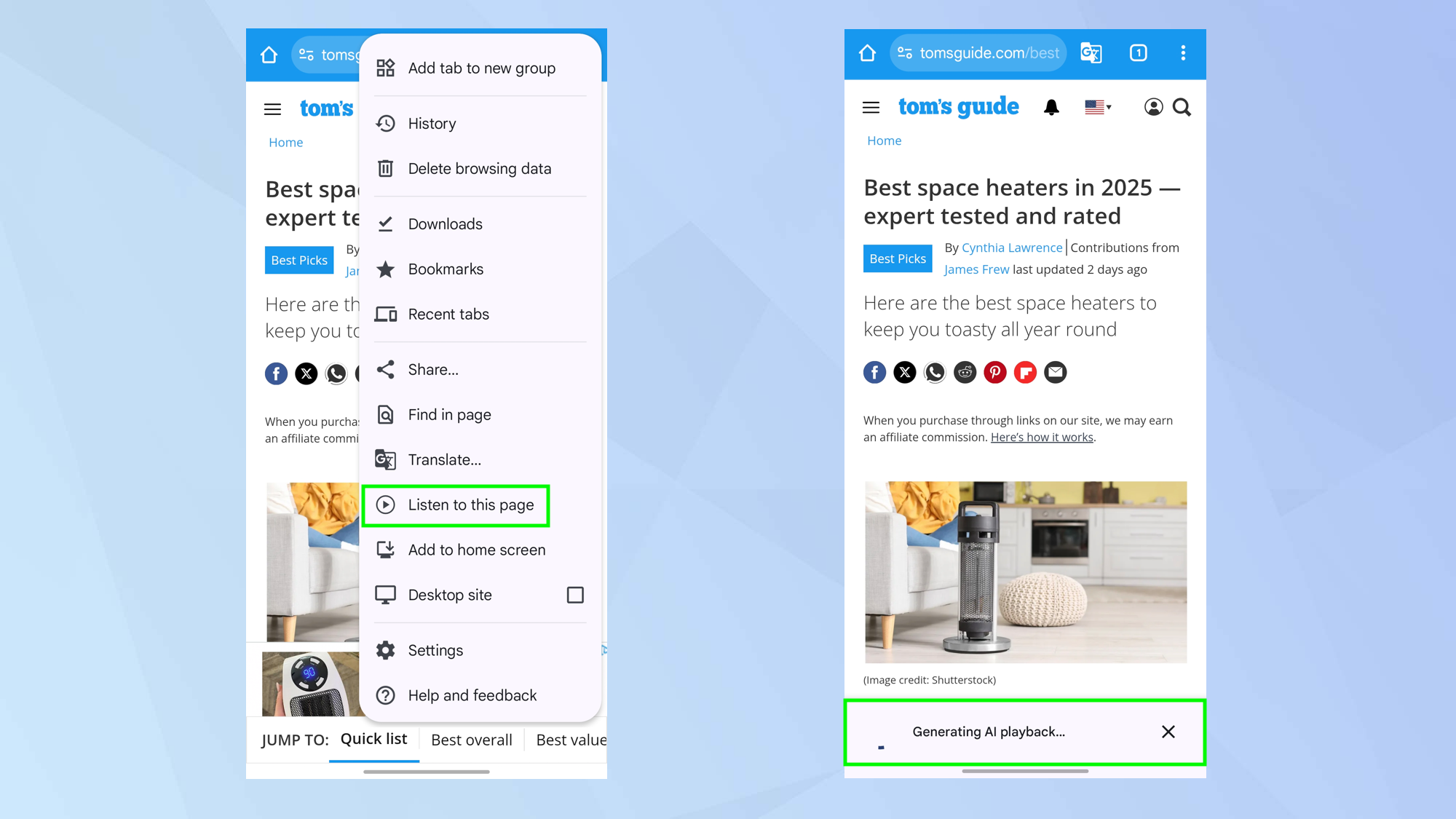 How to turn webpages into podcasts