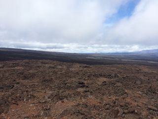 Looking down the mountain from the HI-SEAS isolation habitat.