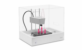 New Matter unveiled its MOD-t 3D printer at CES 2016.