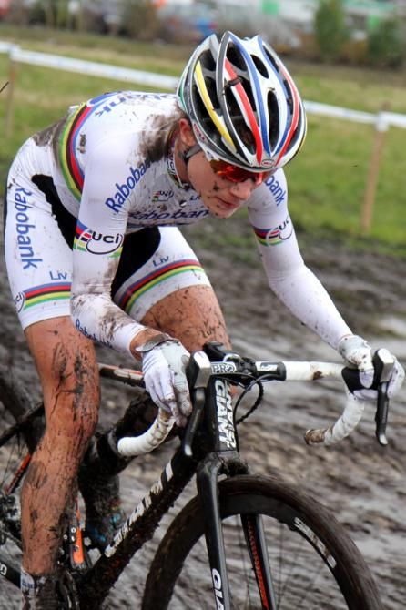 World champion Marianne Vos (Rabo) rides to the win