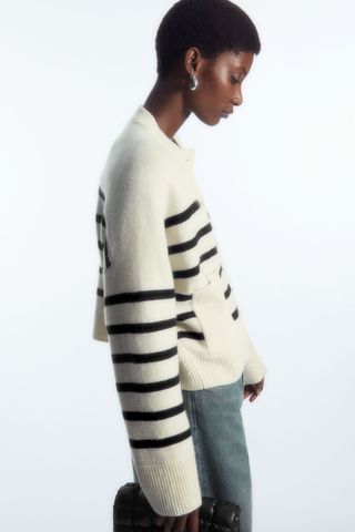 Wool Crew-Neck Cardigan