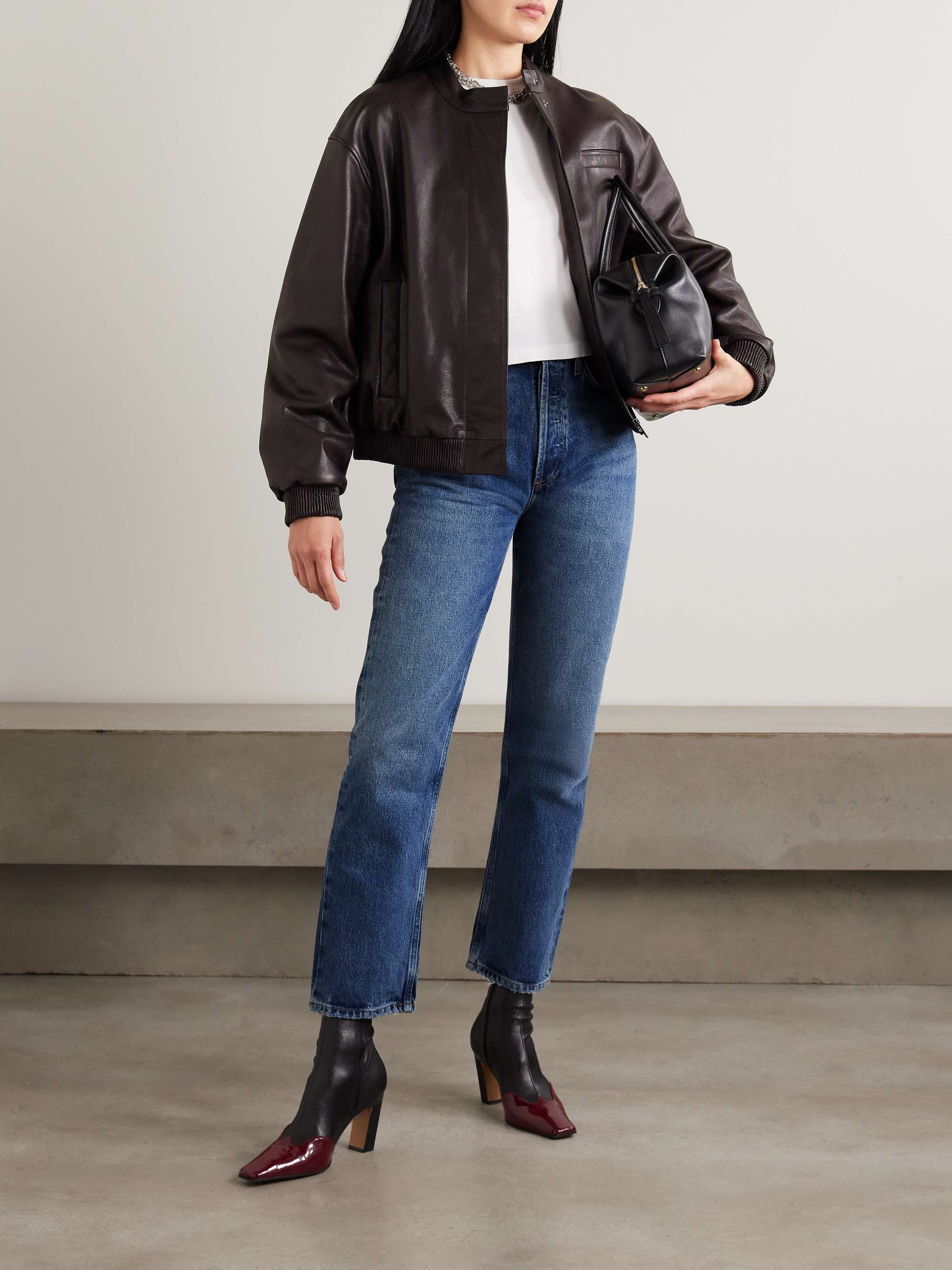 + Net Sustain '90s Pinch Waist High-Rise Straight-Leg Organic Jeans