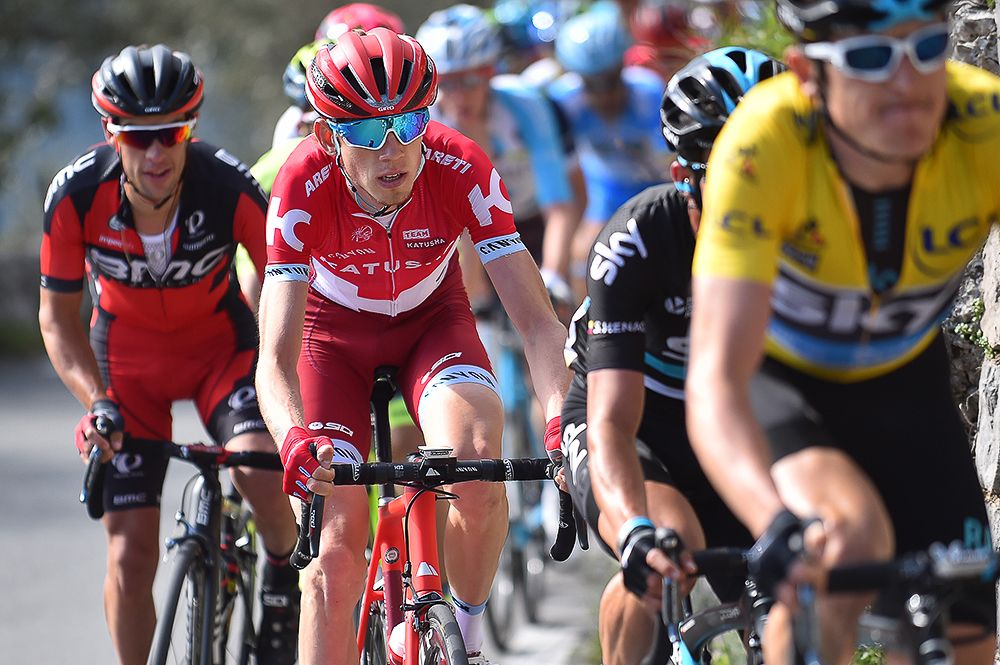 Stage 6 winner Ilnur Zakarin during the final stage at Paris-Nice.