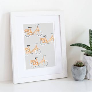 bicycle print frame