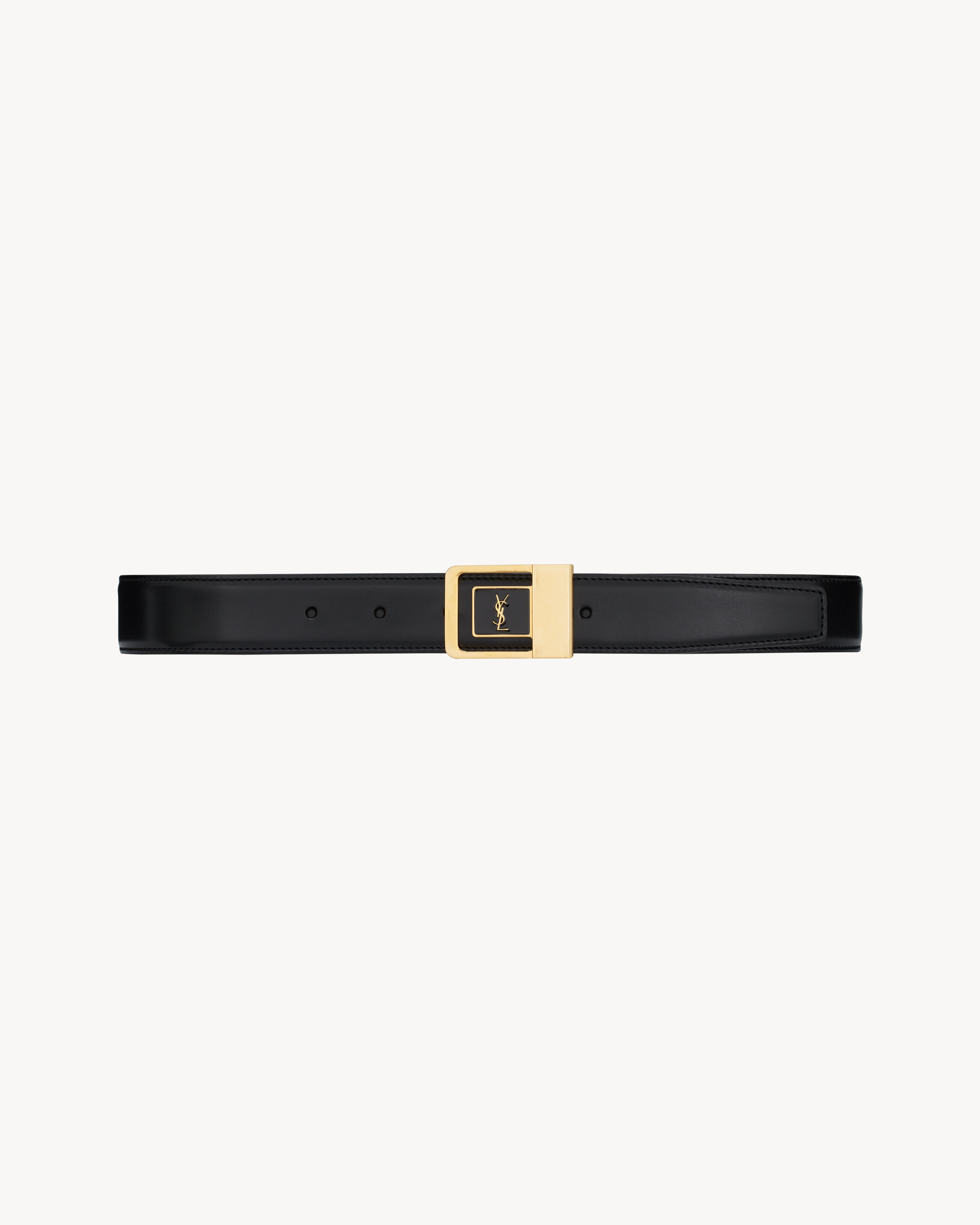 La 66 Buckle Belt in Lacquered Leather