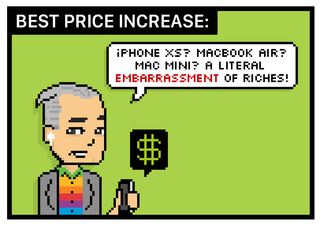 BEST PRICE INCREASE: iphone xs? macbook air? mac mini? a literal embarrassment of riches?