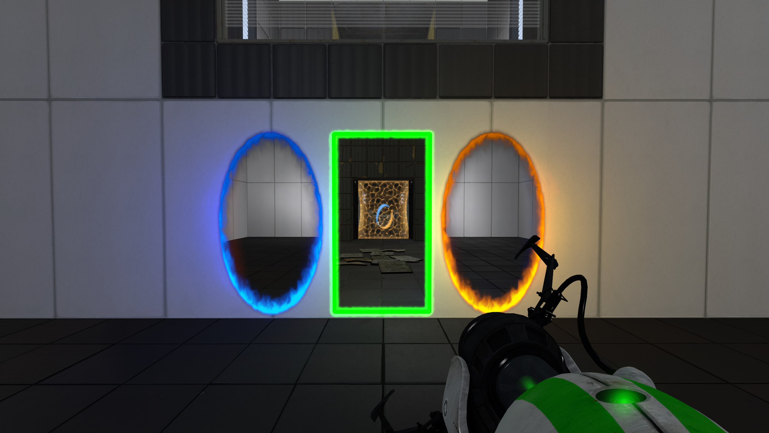  Portal Reloaded mod adds a third portal that lets you travel through time 