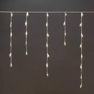 175ct LED Christmas Icicle Lights against a gray background.