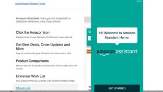 Amazon Assistant. Image Credit: Future Screenshot.