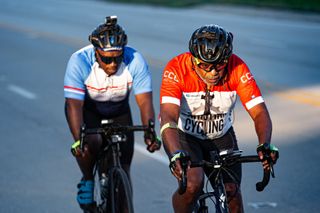 Donnie and Eric Seals during their 3-day ride from St.Louis to Chicago