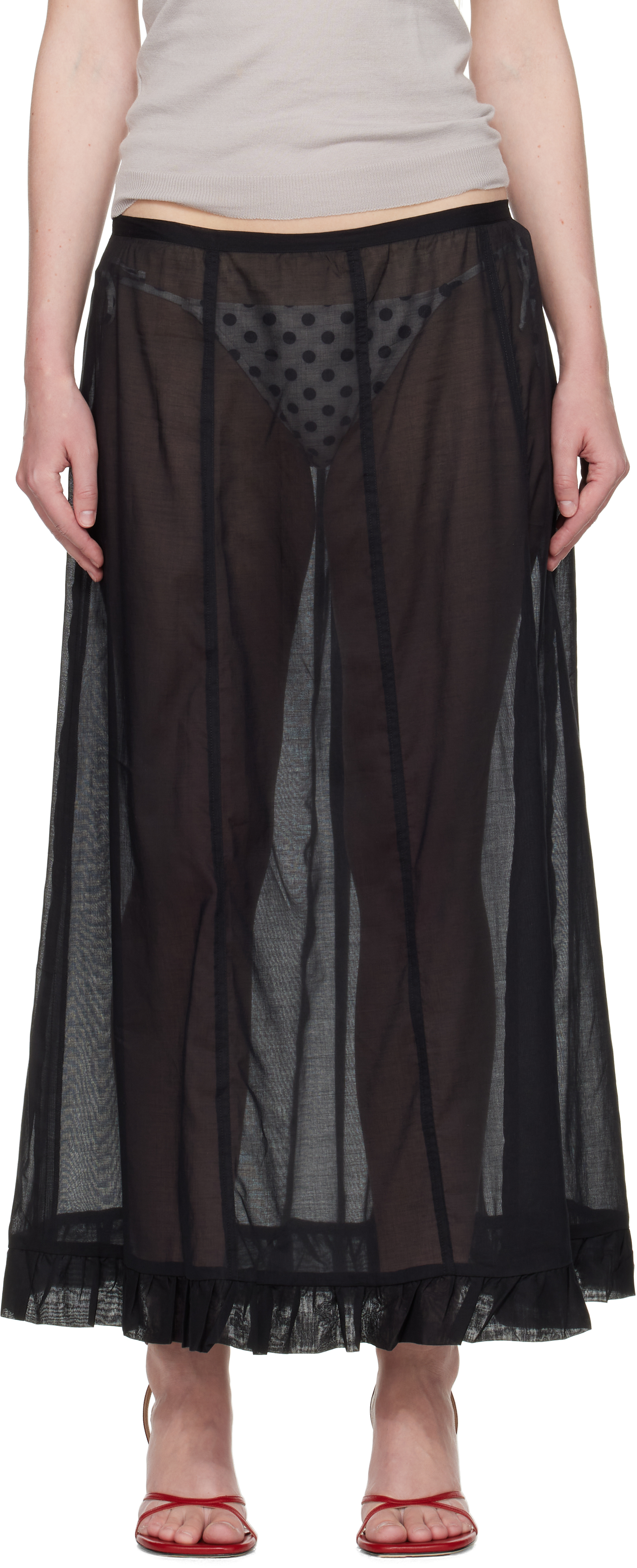 Black Andolini Maxi Skirt