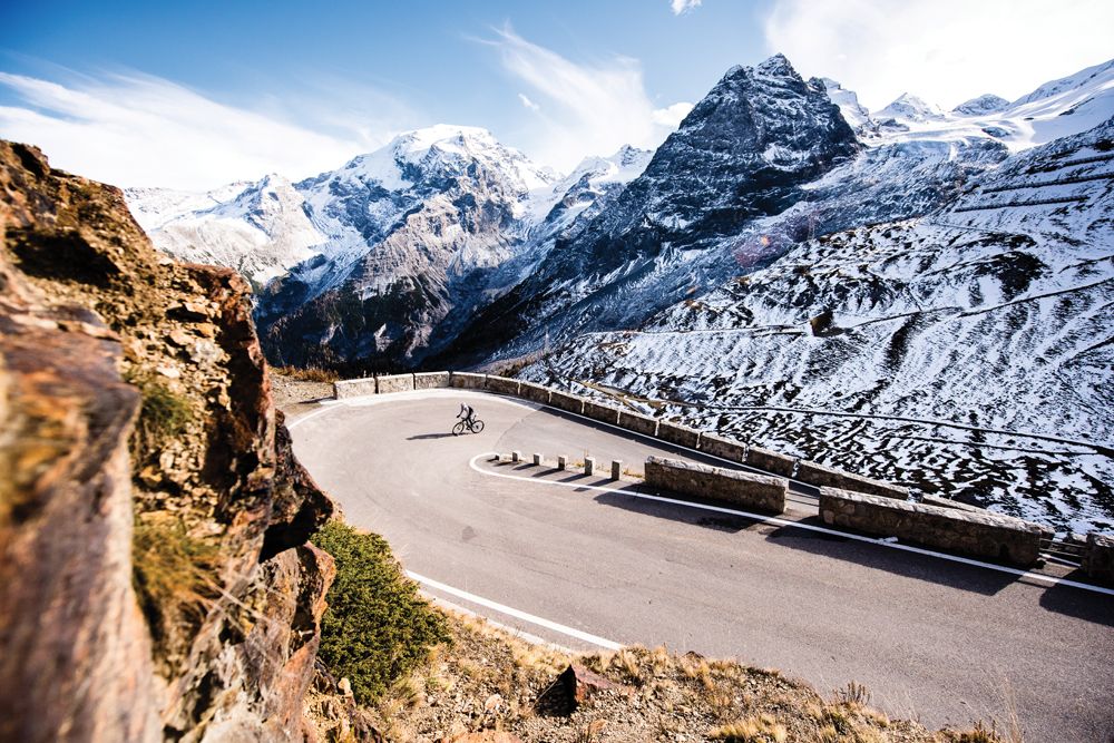 The ride provides a stunning backdrop