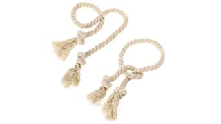 BTSKY Natural Cotton Curtain Rope Tiebacks