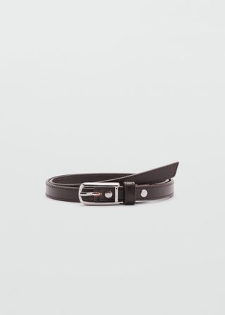 Leather Skinny Belt - Women | Mango Usa