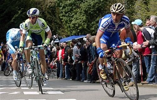 Paolo Bettini (Quick.Step) was very active today
