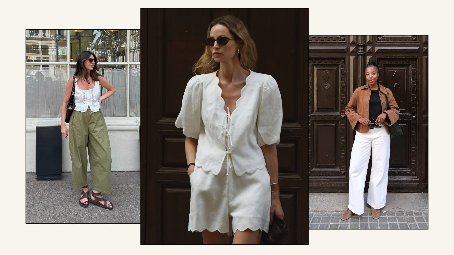 Three women wearing summer high street buys