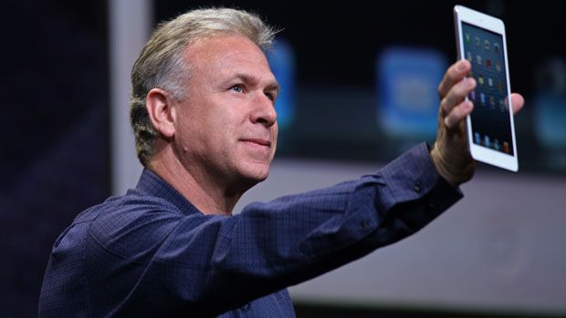 Apple Senior Vice President of Worldwide Marketing Phil Schiller announces the iPad Mini during Apple&amp;#039;s special eventat the California Theatre in San Jose, California on October 23, 2012. Ant