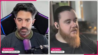 Two people in a video call