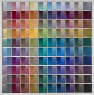 'La ricerca del colore – 100 elementi' by Dadamaino, 1966-68