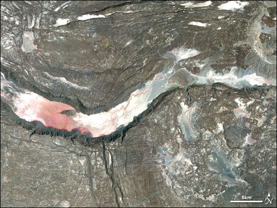 The Afar depression in Ethiopia, where three of Earth&#039;s tectonic plates arepulling apart and will eventually create a new ocean basin.