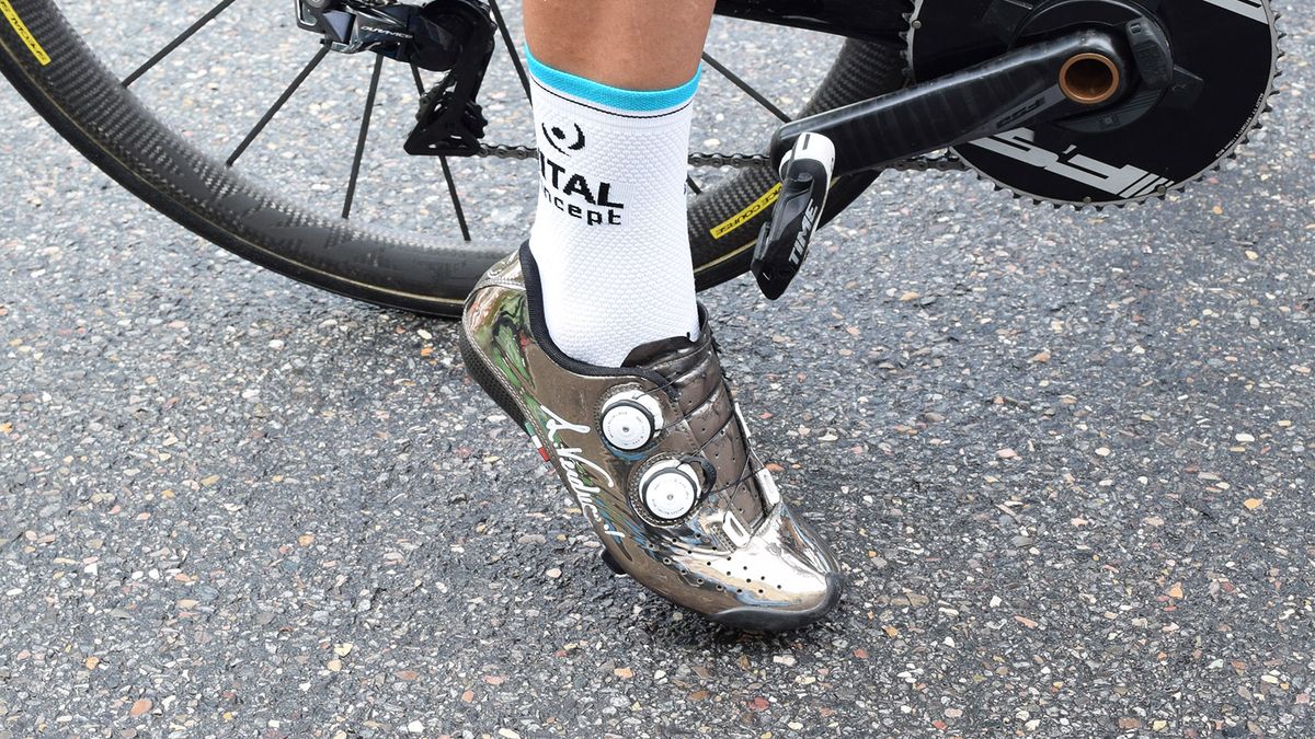 French sprinter Bryan Coquard is known for his custom shoes