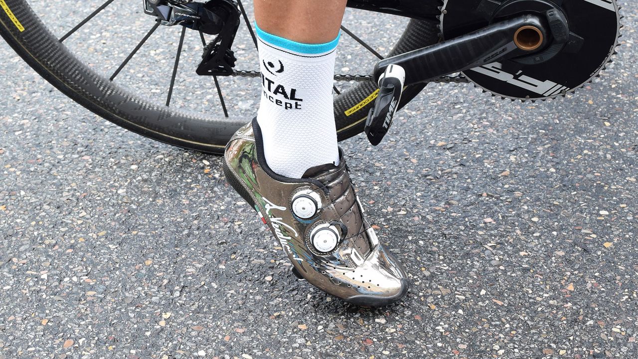 French sprinter Bryan Coquard is known for his custom shoes