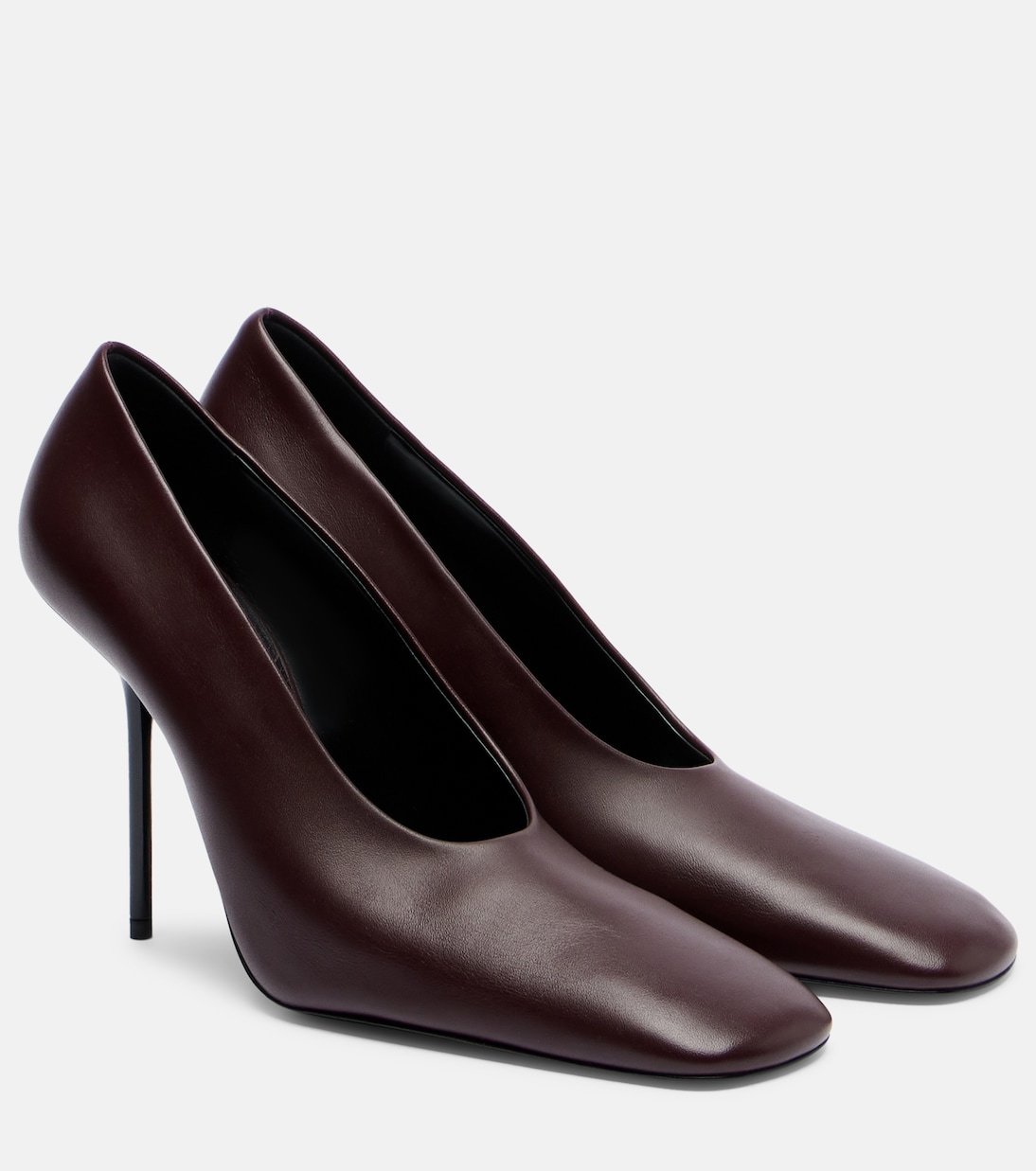 100 Leather Pumps in Burgundy - Victoria Beckham