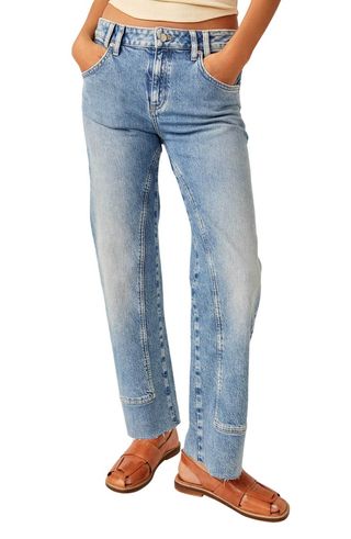 We the Free Risk Taker Raw Hem Straight Leg Jeans