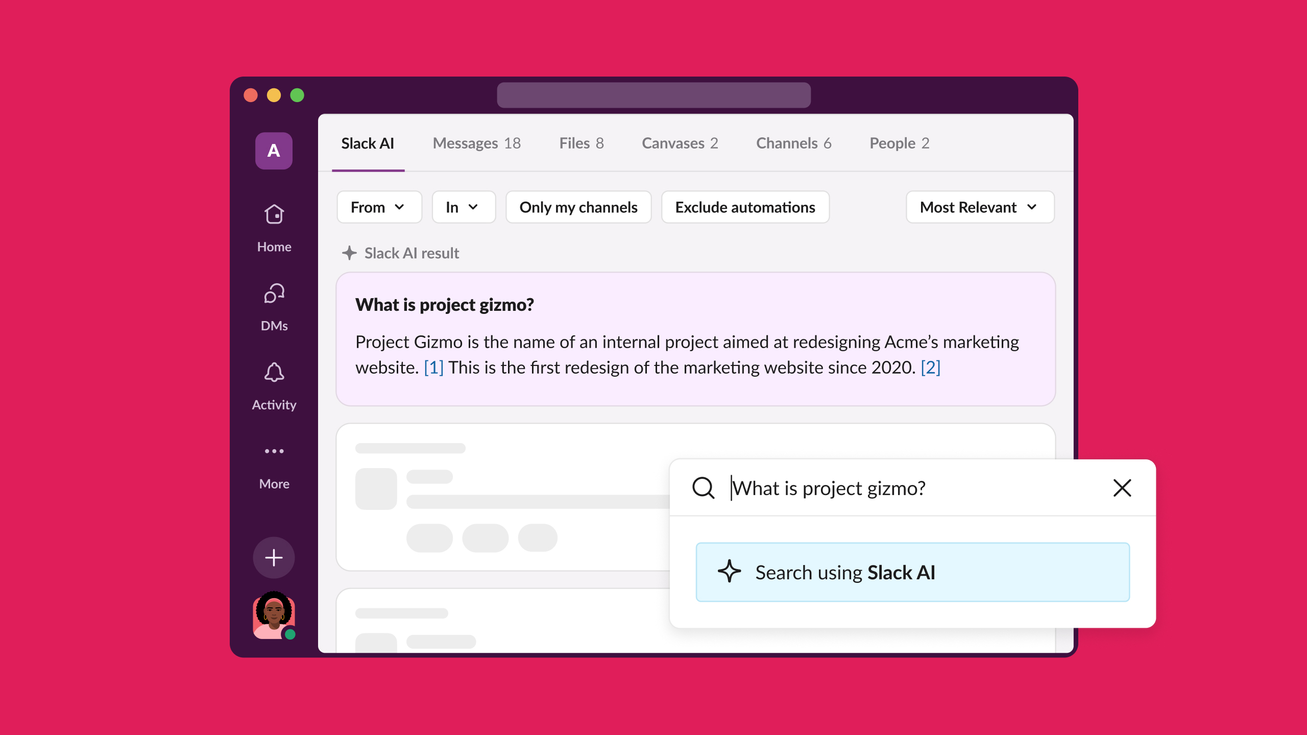 Slack AI desktop tool